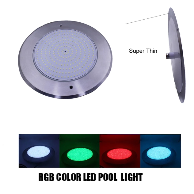 24W RGB Pool Lights Surface Mounted DC12/24V SPA 1.5feet 1.5" 1.5 Inch 50 Feet LED Pool Light
