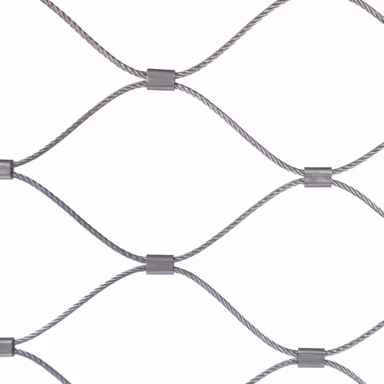 スタジアムおよびプールフェンス用のステンレス鋼ロープケーブルワイヤーメッシュ